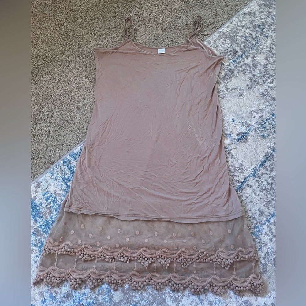 Three Bird Nest Tan Sleeveless Top